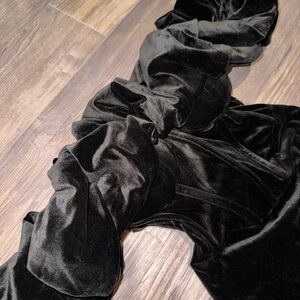 Elegant Black Velvet Dress